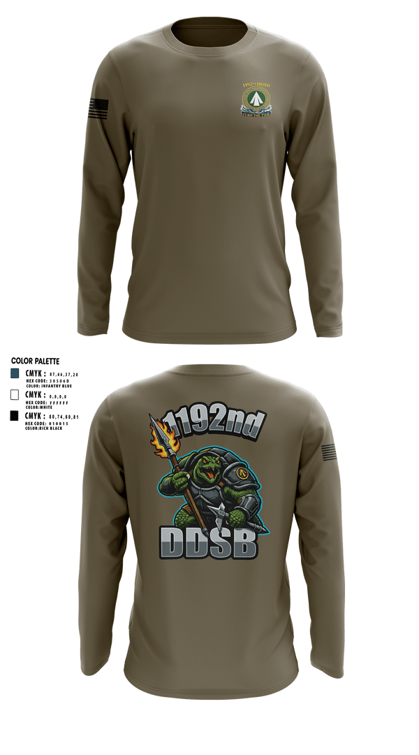 Long Sleeve Performance Shirt, 1192nd DDSB, Army, Teamtime, Team time, sublimation, custom sports apparel, team uniforms, spirit wear, spiritwear, sports uniforms, custom shirts, team store, custom team store, fundraiser sports, apparel fundraiser