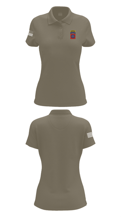82nd airborne Division 92499794 Women's Short Sleeve Performance Polo  - 75