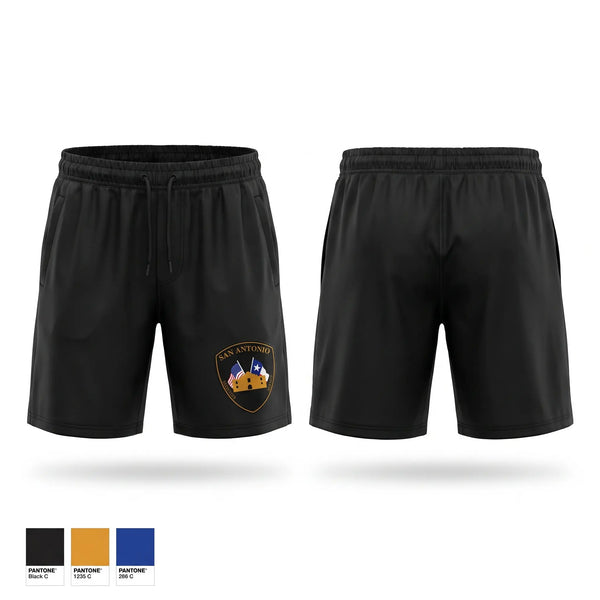 Athletic Shorts With Pockets, San Antonio security Agency, Police, Teamtime, Team time, sublimation, custom sports apparel, team uniforms, spirit wear, spiritwear, sports uniforms, custom shirts, team store, custom team store, fundraiser sports, apparel fundraiser