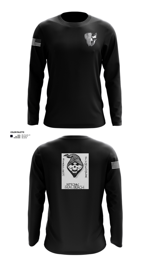 Long Sleeve Performance Shirt, NMCPAC Seal Beach, Navy, Teamtime, Team time, sublimation, custom sports apparel, team uniforms, spirit wear, spiritwear, sports uniforms, custom shirts, team store, custom team store, fundraiser sports, apparel fundraiser