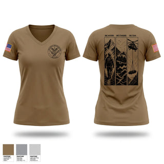 Womens Short Sleeve Vneck Shirt, NSWG-1 Medical, Navy, Teamtime, Team time, sublimation, custom sports apparel, team uniforms, spirit wear, spiritwear, sports uniforms, custom shirts, team store, custom team store, fundraiser sports, apparel fundraiser