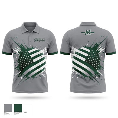 Central Utah Mavericks Short Sleeve Performance Polo - 1