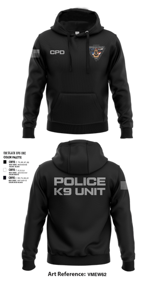 Hoodie, Crenshaw Police Department, Police, Teamtime, Team time, sublimation, custom sports apparel, team uniforms, spirit wear, spiritwear, sports uniforms, custom shirts, team store, custom team store, fundraiser sports, apparel fundraiser
