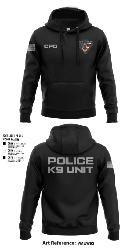 Hoodie, Crenshaw Police Department, Police, Teamtime, Team time, sublimation, custom sports apparel, team uniforms, spirit wear, spiritwear, sports uniforms, custom shirts, team store, custom team store, fundraiser sports, apparel fundraiser