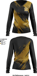 Mormon Trail Volleyball 76230143 Women's Long Sleeve V-neck Shirt - 1