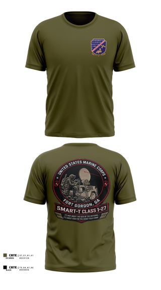 Old School Cotton Shirt, Marine Detachment Fort Gordan, Marines, Teamtime, Team time, sublimation, custom sports apparel, team uniforms, spirit wear, spiritwear, sports uniforms, custom shirts, team store, custom team store, fundraiser sports, apparel fundraiser