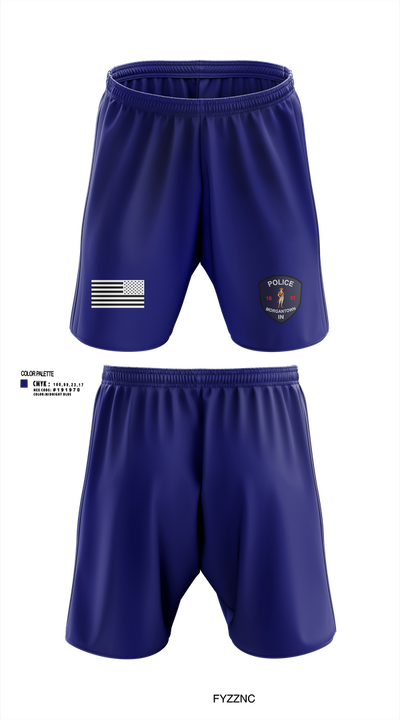 Morgantown Police Department 83325246 Athletic Shorts With Pockets - 101