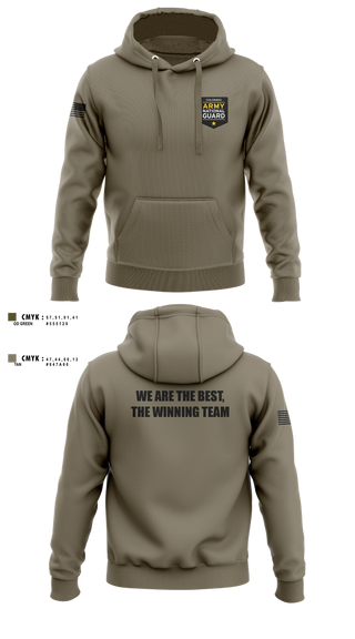Hoodie, Recruiting and Retention Battalion, National Guard, Teamtime, Team time, sublimation, custom sports apparel, team uniforms, spirit wear, spiritwear, sports uniforms, custom shirts, team store, custom team store, fundraiser sports, apparel fundraiser