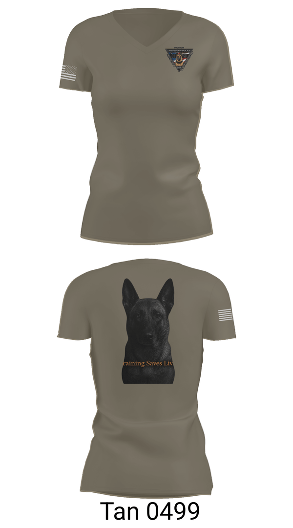 Womens Short Sleeve Vneck Shirt, Crenshaw Police Department, Police, Teamtime, Team time, sublimation, custom sports apparel, team uniforms, spirit wear, spiritwear, sports uniforms, custom shirts, team store, custom team store, fundraiser sports, apparel fundraiser