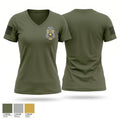 Shirley Police Department Women's Short Sleeve V-neck Shirt - 1