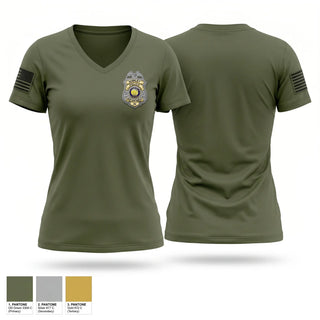 Womens Short Sleeve Vneck Shirt, Shirley Police Department, Police, Teamtime, Team time, sublimation, custom sports apparel, team uniforms, spirit wear, spiritwear, sports uniforms, custom shirts, team store, custom team store, fundraiser sports, apparel fundraiser
