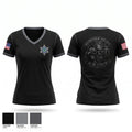Markham Police K-9 Unit Women's Short Sleeve V-neck Shirt - 1
