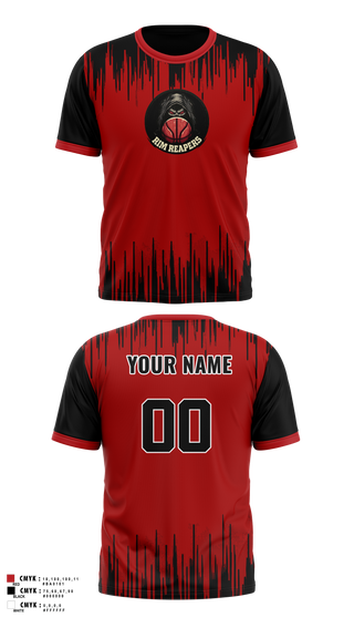Short Sleeve Rash Guard Shirt, Rim Reapers, Men's Basketball, Teamtime, Team time, sublimation, custom sports apparel, team uniforms, spirit wear, spiritwear, sports uniforms, custom shirts, team store, custom team store, fundraiser sports, apparel fundraiser