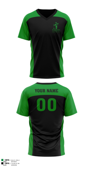 Mens Soccer Jersey, Farmers FC, Men's Soccer, Teamtime, Team time, sublimation, custom sports apparel, team uniforms, spirit wear, spiritwear, sports uniforms, custom shirts, team store, custom team store, fundraiser sports, apparel fundraiser