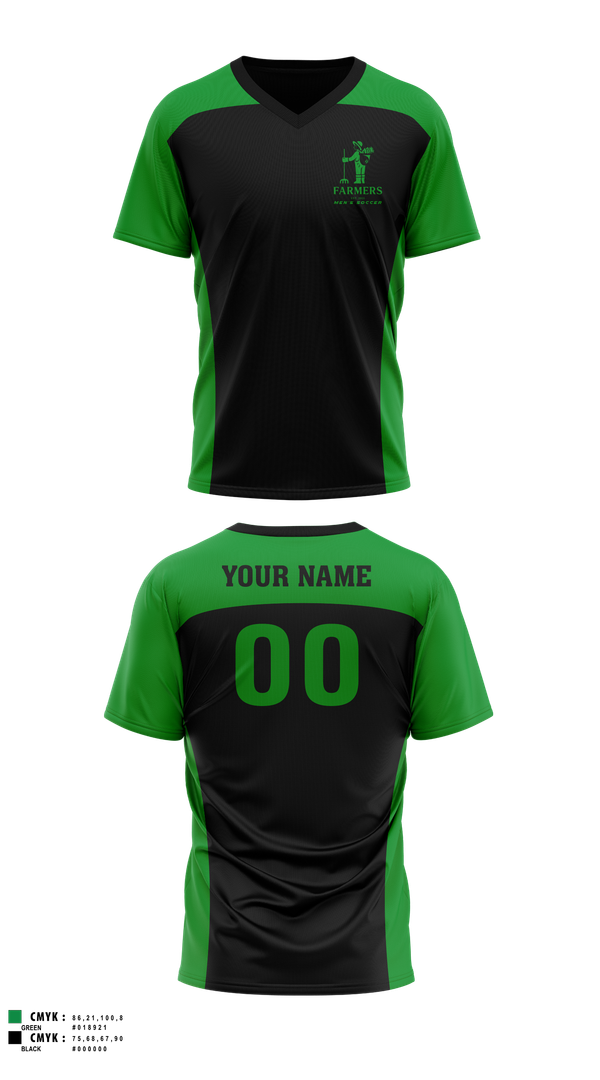 Mens Soccer Jersey, Farmers FC, Men's Soccer, Teamtime, Team time, sublimation, custom sports apparel, team uniforms, spirit wear, spiritwear, sports uniforms, custom shirts, team store, custom team store, fundraiser sports, apparel fundraiser