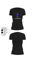 C co. 4/21 Nightfighters 39562086 Women's Short Sleeve V-neck Shirt - 24