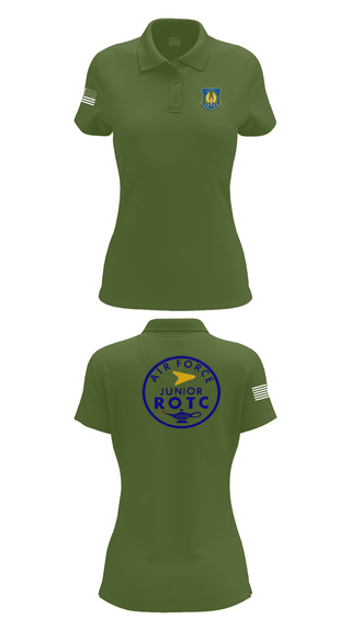 Womens Short Sleeve Performance Polo, 61st Eagle Squadron, Air Force, Teamtime, Team time, sublimation, custom sports apparel, team uniforms, spirit wear, spiritwear, sports uniforms, custom shirts, team store, custom team store, fundraiser sports, apparel fundraiser