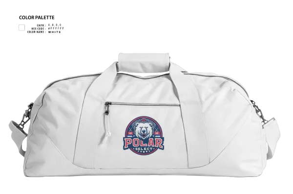 Duffle Bag, Polar Select, Ice Hockey, Teamtime, Team time, sublimation, custom sports apparel, team uniforms, spirit wear, spiritwear, sports uniforms, custom shirts, team store, custom team store, fundraiser sports, apparel fundraiser