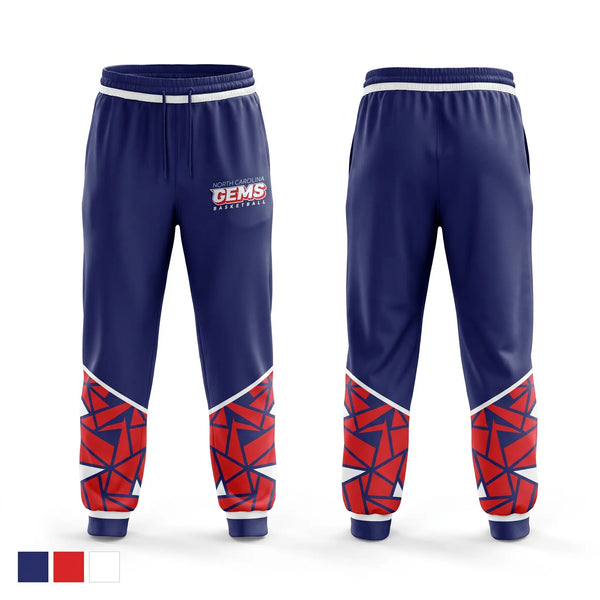 Sweatpants, NC LADY GEMS, Women's Basketball, Teamtime, Team time, sublimation, custom sports apparel, team uniforms, spirit wear, spiritwear, sports uniforms, custom shirts, team store, custom team store, fundraiser sports, apparel fundraiser