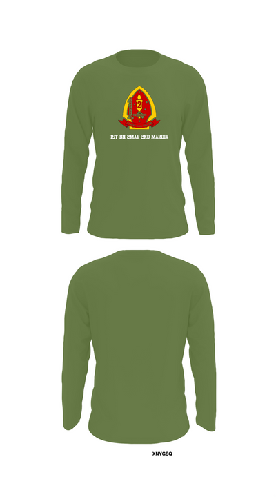 1st Bn 2mar 2nd MarDiv 35824328 Long Sleeve Performance Shirt 52