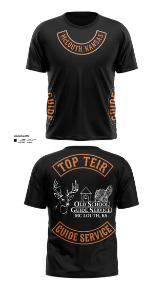 Old School Cotton Feel Shirt, Old School Guide Service, , Teamtime, Team time, sublimation, custom sports apparel, team uniforms, spirit wear, spiritwear, sports uniforms, custom shirts, team store, custom team store, fundraiser sports, apparel fundraiser