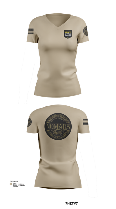 E CO 169 AVN 58362921 Women's Short Sleeve V-neck Shirt - 103