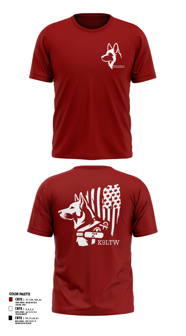 Short Sleeve Performance Shirt, 633 SFS K9, Air Force, Teamtime, Team time, sublimation, custom sports apparel, team uniforms, spirit wear, spiritwear, sports uniforms, custom shirts, team store, custom team store, fundraiser sports, apparel fundraiser