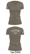 Limestone Fire Protection District 87442605 Women's Short Sleeve V-neck Shirt - 6