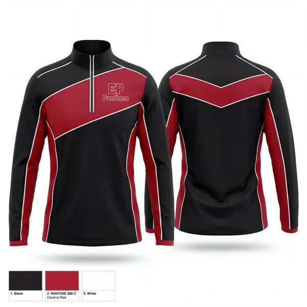 Quarter Zip Jacket, EP Panthers, Men's Basketball, Teamtime, Team time, sublimation, custom sports apparel, team uniforms, spirit wear, spiritwear, sports uniforms, custom shirts, team store, custom team store, fundraiser sports, apparel fundraiser