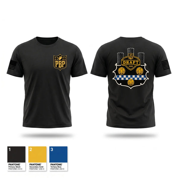 Old School Cotton Feel Shirt, Pittsburgh Police NFL Draft 2026, Police, Teamtime, Team time, sublimation, custom sports apparel, team uniforms, spirit wear, spiritwear, sports uniforms, custom shirts, team store, custom team store, fundraiser sports, apparel fundraiser
