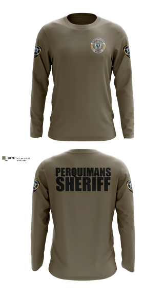 Long Sleeve Performance Shirt, Perquimans County Sheriff's Office, Police, Teamtime, Team time, sublimation, custom sports apparel, team uniforms, spirit wear, spiritwear, sports uniforms, custom shirts, team store, custom team store, fundraiser sports, apparel fundraiser