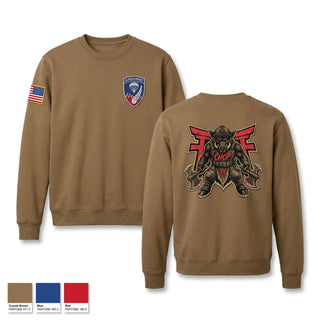 Crew Neck Sweatshirt, C-co 3-187IN, Army, Teamtime, Team time, sublimation, custom sports apparel, team uniforms, spirit wear, spiritwear, sports uniforms, custom shirts, team store, custom team store, fundraiser sports, apparel fundraiser
