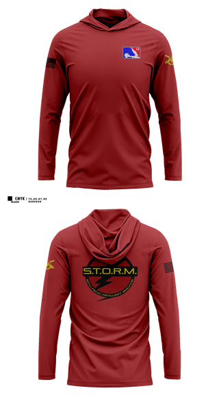 Long Sleeve hooded sunshirt, H2F STORM, Army, Teamtime, Team time, sublimation, custom sports apparel, team uniforms, spirit wear, spiritwear, sports uniforms, custom shirts, team store, custom team store, fundraiser sports, apparel fundraiser