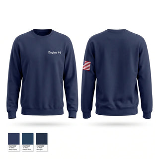 Crew Neck Sweatshirt, Engine 44, Fire Department, Teamtime, Team time, sublimation, custom sports apparel, team uniforms, spirit wear, spiritwear, sports uniforms, custom shirts, team store, custom team store, fundraiser sports, apparel fundraiser