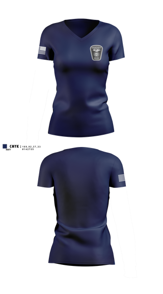 Womens Short Sleeve Vneck Shirt, Broadview Heights Police, Police, Teamtime, Team time, sublimation, custom sports apparel, team uniforms, spirit wear, spiritwear, sports uniforms, custom shirts, team store, custom team store, fundraiser sports, apparel fundraiser