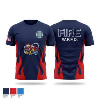 Short Sleeve Performance Shirt, West Park Volunteer Fire Dept., Fire Department, Teamtime, Team time, sublimation, custom sports apparel, team uniforms, spirit wear, spiritwear, sports uniforms, custom shirts, team store, custom team store, fundraiser sports, apparel fundraiser