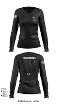 2-127 D-CO 34919210 Women's Long Sleeve V-neck Shirt - 108