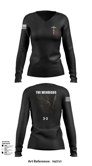 Womens Long Sleeve Vneck Shirt, 2-127 D-CO, , Teamtime, Team time, sublimation, custom sports apparel, team uniforms, spirit wear, spiritwear, sports uniforms, custom shirts, team store, custom team store, fundraiser sports, apparel fundraiser