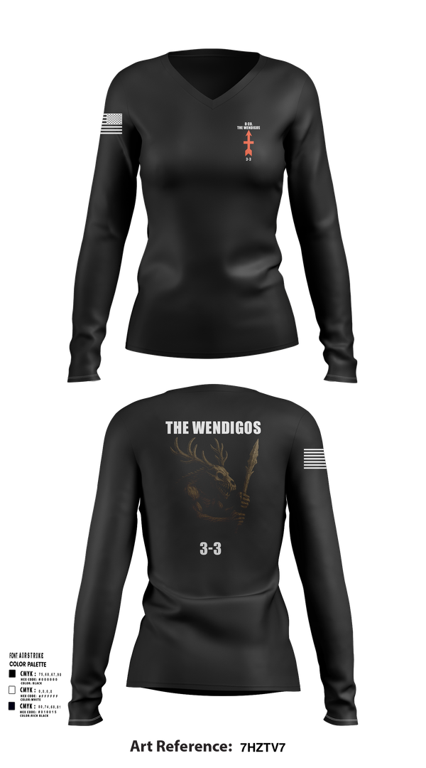 Womens Long Sleeve Vneck Shirt, 2-127 D-CO, , Teamtime, Team time, sublimation, custom sports apparel, team uniforms, spirit wear, spiritwear, sports uniforms, custom shirts, team store, custom team store, fundraiser sports, apparel fundraiser