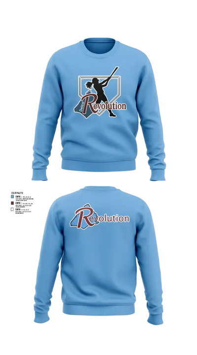 Revolution Delco 14U White 16539656 Crew Neck Sweatshirt - 3