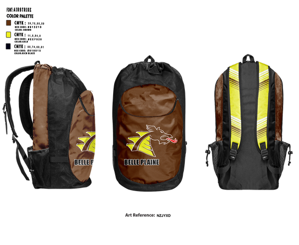 Gear Bag, Belle Plaine High School, Spirit Store, Teamtime, Team time, sublimation, custom sports apparel, team uniforms, spirit wear, spiritwear, sports uniforms, custom shirts, team store, custom team store, fundraiser sports, apparel fundraiser