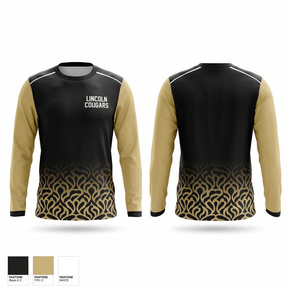 Long Sleeve Performance Shirt, LINCOLN COUGARS, , Teamtime, Team time, sublimation, custom sports apparel, team uniforms, spirit wear, spiritwear, sports uniforms, custom shirts, team store, custom team store, fundraiser sports, apparel fundraiser