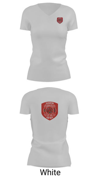 Womens Short Sleeve Vneck Shirt, Silverton Volunteer Fire Department, Fire Department, Teamtime, Team time, sublimation, custom sports apparel, team uniforms, spirit wear, spiritwear, sports uniforms, custom shirts, team store, custom team store, fundraiser sports, apparel fundraiser