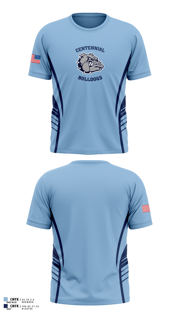 Short Sleeve Performance Shirt, Centennial Bulldogs, Marines, Teamtime, Team time, sublimation, custom sports apparel, team uniforms, spirit wear, spiritwear, sports uniforms, custom shirts, team store, custom team store, fundraiser sports, apparel fundraiser