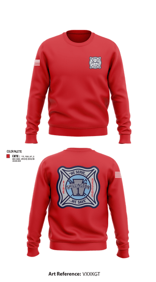 Crew Neck Sweatshirt, SHILLINGTON FIRE DEPARTMENT, Fire Department, Teamtime, Team time, sublimation, custom sports apparel, team uniforms, spirit wear, spiritwear, sports uniforms, custom shirts, team store, custom team store, fundraiser sports, apparel fundraiser