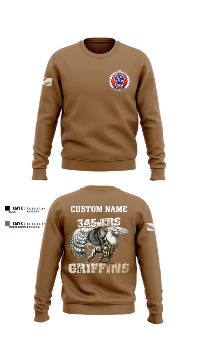 345th TRS 44562231 Crew Neck Sweatshirt - 3