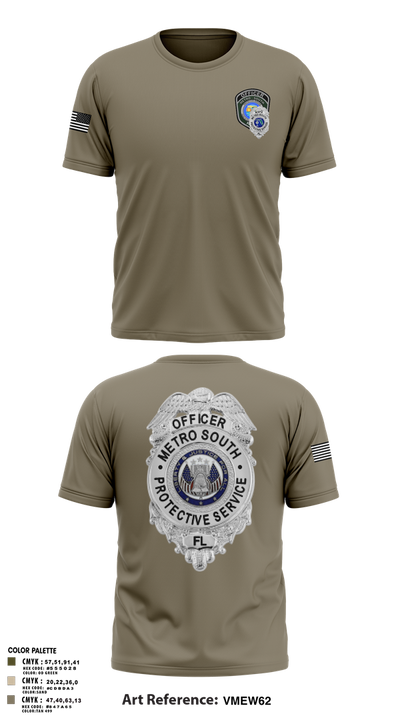 METRO SOUTH PROTECTIVE SERVICE 25947378 Short Sleeve Performance Shirt - 3