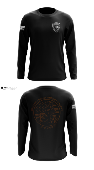 Long Sleeve Performance Shirt, Kemper County Sheriff’s Office, Police, Teamtime, Team time, sublimation, custom sports apparel, team uniforms, spirit wear, spiritwear, sports uniforms, custom shirts, team store, custom team store, fundraiser sports, apparel fundraiser