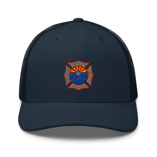 Phoenix Fire Department Retro Trucker Hat | Yupoong 6606