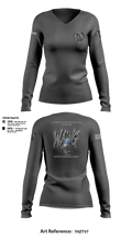 WeAllWeGot~Family First 22026589 Women's Long Sleeve V-neck Shirt - 23